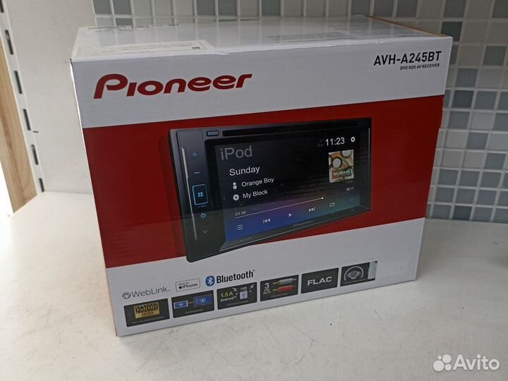 Автомагнитола CD/DVD Pioneer 2DIN 4х50Вт