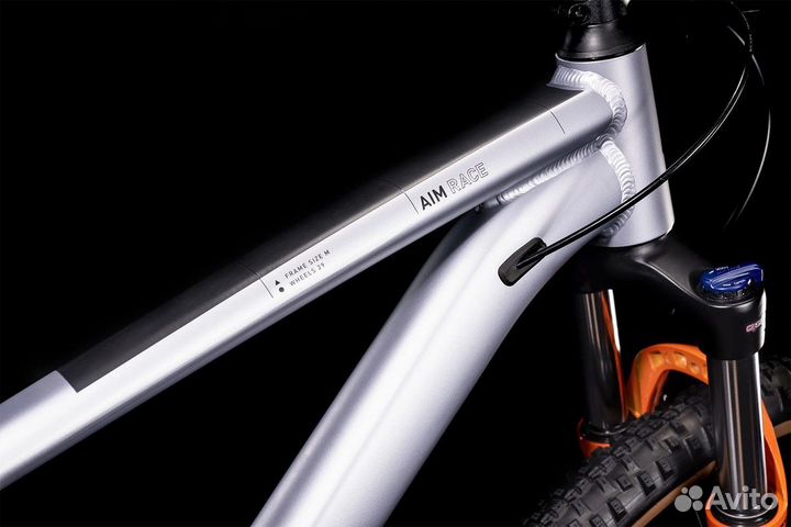 Велосипед Cube Aim Race (2022) Silver'n'orange