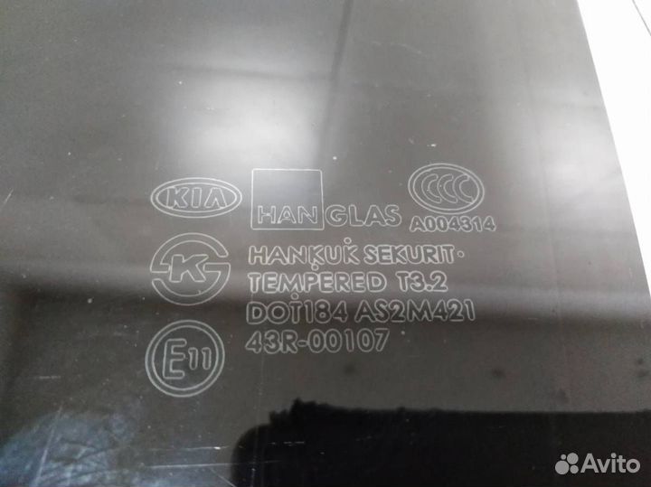 Стекло двери задней левой Kia Spectra 2001-2011
