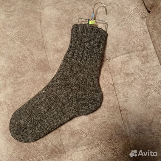 Носки шерстяные вязаные ручной работы