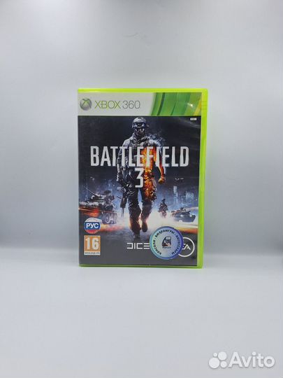 Battlefield 3 xbox 360 (б/у, рус.)