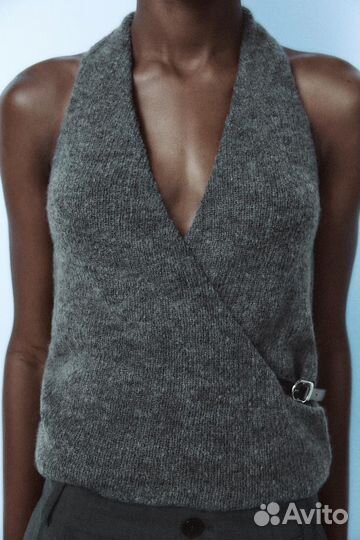 Топ халтер с ремешком/Zara