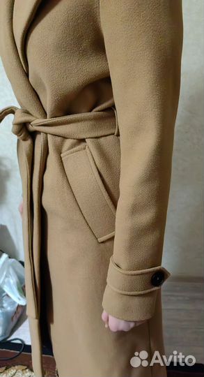 Пальто женское демисезонное 42 44 бежевое