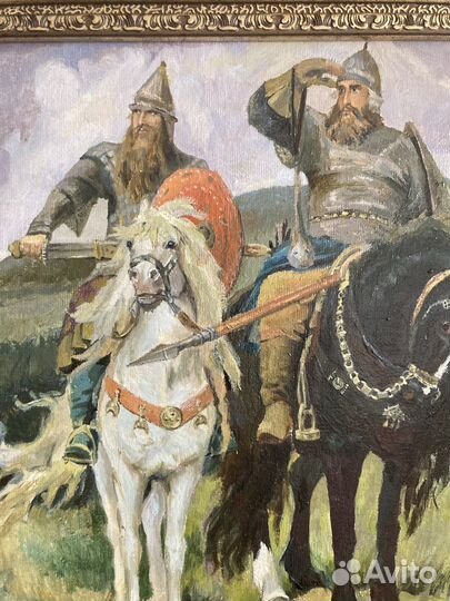 Картина маслом «Три богатыря»