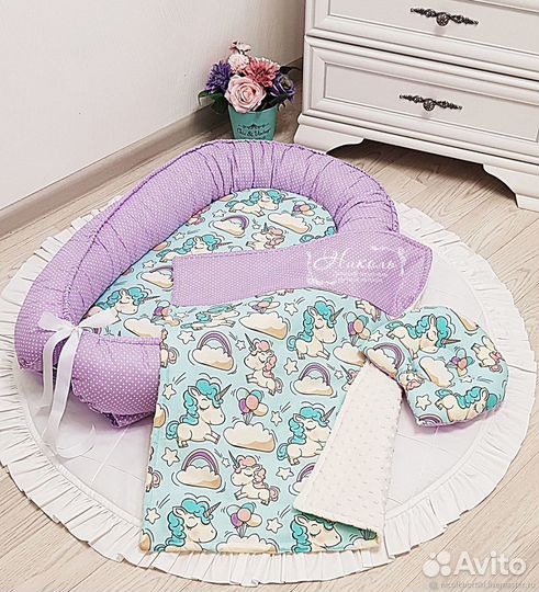 Кокон-гнёздышко для новорождённого комплект