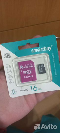 Карта памяти micro sd 16 gb