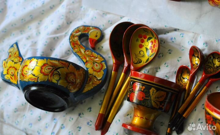 Посуда хохлома времен СССР