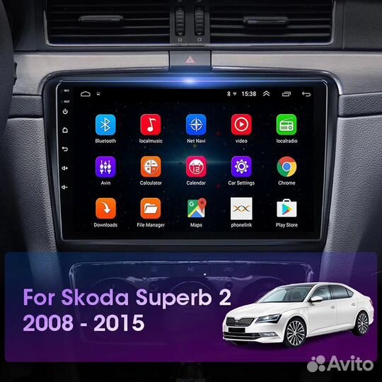 Магнитола Skoda Superb 2 Android