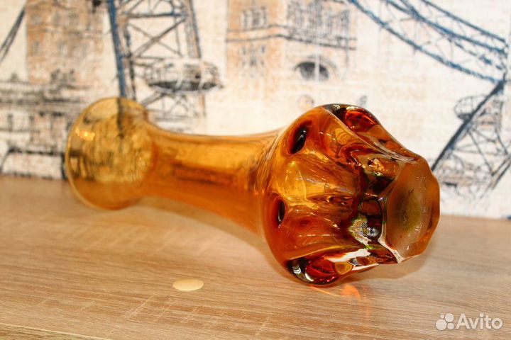 Ваза цветное стекло СССР