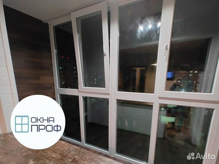 Остекление балкона теплое