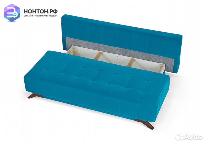 Диван еврокнижка Баден-Баден бирюзовый