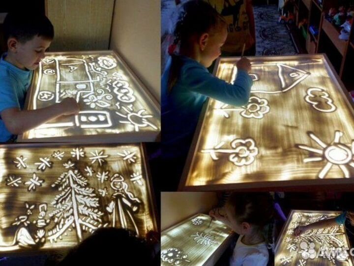 Рисование песком