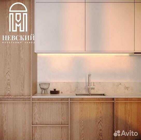 Кухонный гарнитур прямой матовый