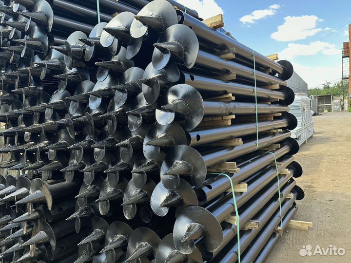 Монтаж винтовых свай