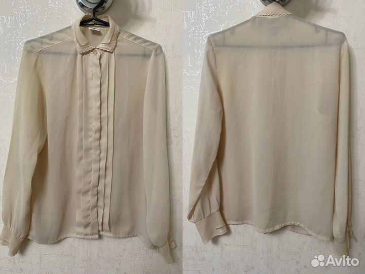 Винтажная рубашка блузка блуза СССР ретро