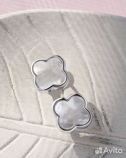 Серьги клевер Van Cleef