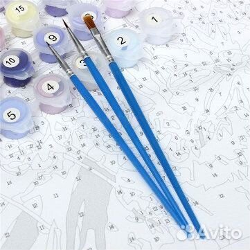 Картина по номерам, 40на50, девушка с перьями