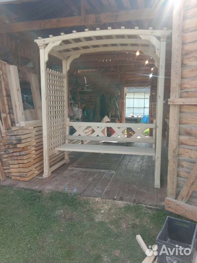 Скамья пергола