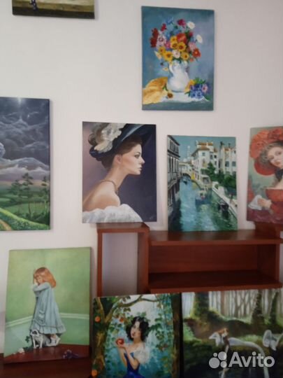 Картина маслом. Портрет незнакомки