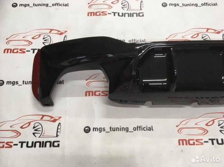 Диффузор BMW 5 series G30 M5 style черный