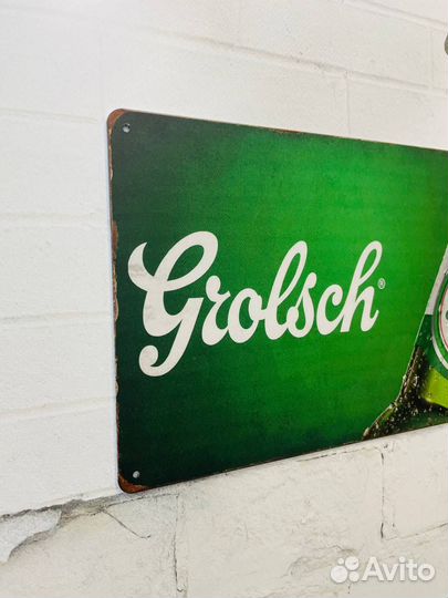 Декор на стену табличка Grolsch Beer