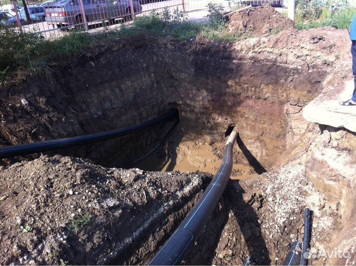 Горизонтальное бурение ГНБ прокол диаметр 1000мм