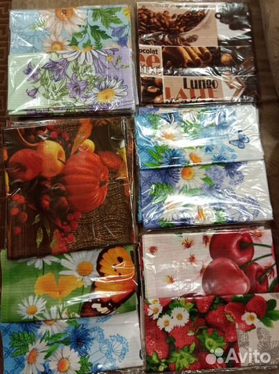 Вафельные полотенца, кухонные и банные