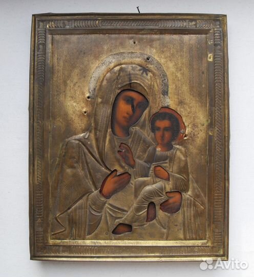 Икона Тихвинской Пресвятой Богородицы 19 век