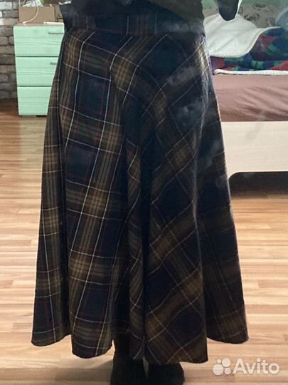 Юбка в клетку длинная