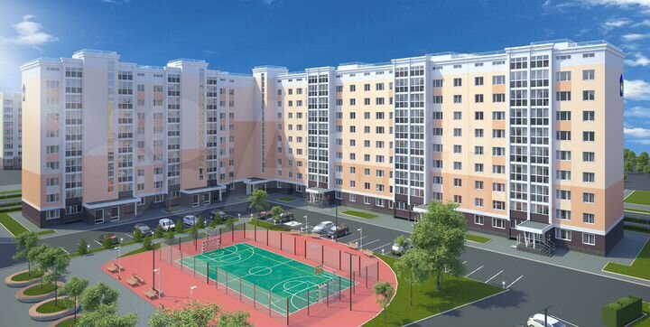 2-к. квартира, 63,5 м², 2/9 эт.