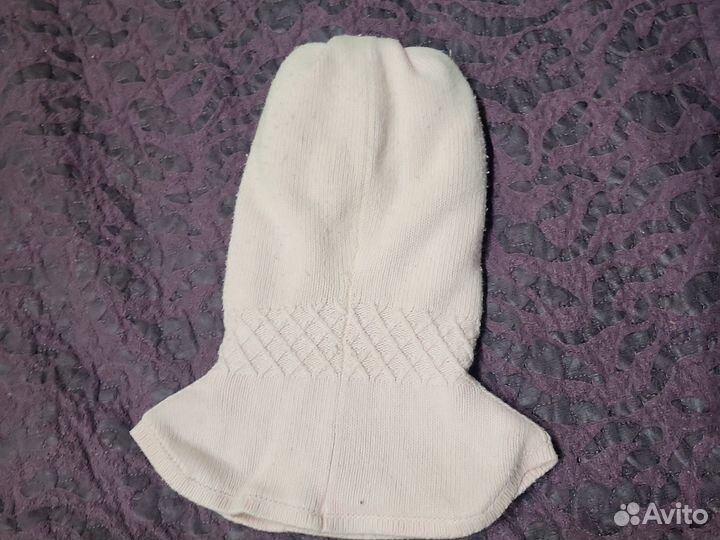 Шапка шлем для девочки зимняя