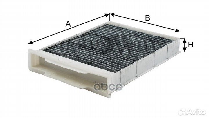 Фильтр салона renault megane 2 03- угольный AG