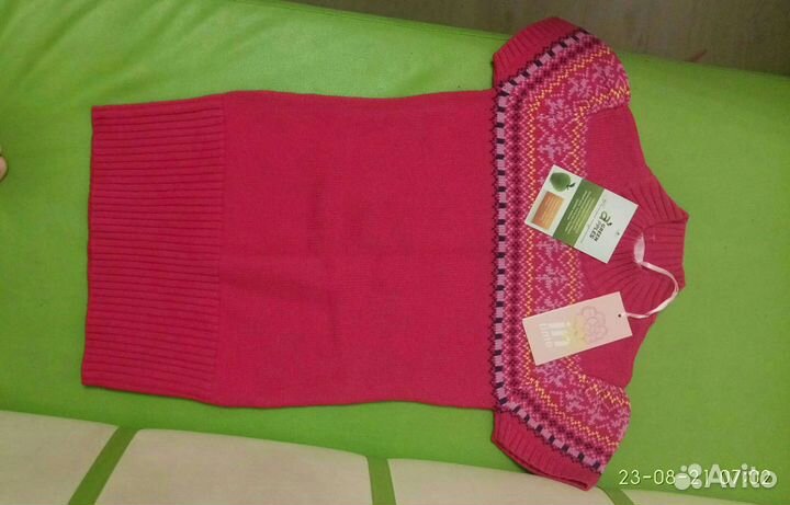 Новая шерстяная туника 122 разм. из Греции