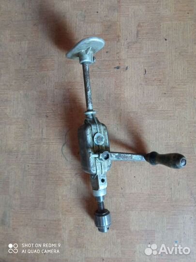 Дрель ручная СССР. Работает