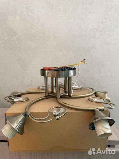 Люстра латунь