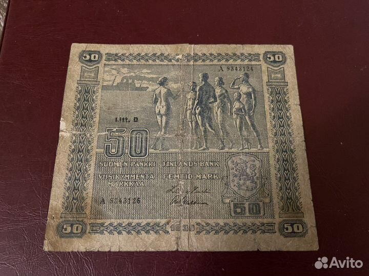 Финляндия 50 марок 1939 год