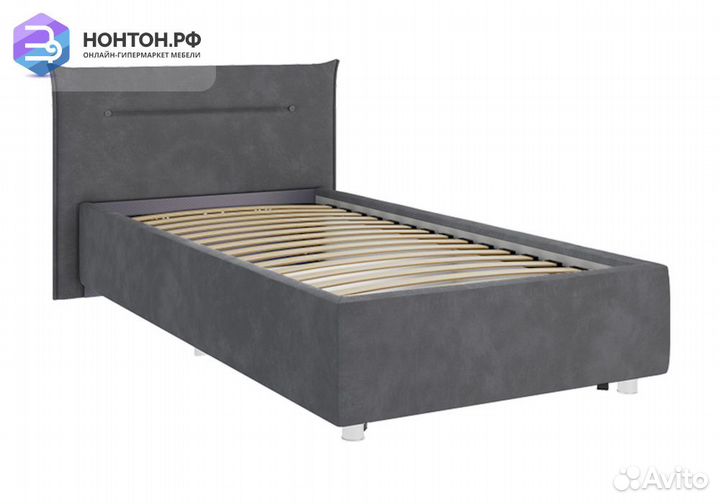 Кровать Альба темно-серая