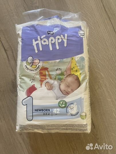 Подгузники heppy bella1 (2-5кг)