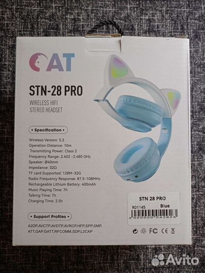 Беспроводные bluetooth наушники CAT STN-28 PRO
