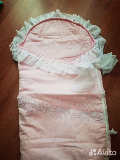 Конверт на выписку для девочки зима