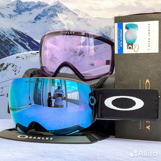 Маска Oakley Flight Deck L /XL Prizm Sapphire + Cl