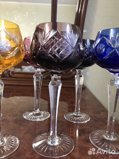 Бокалы из цветного хрусталя, Германия