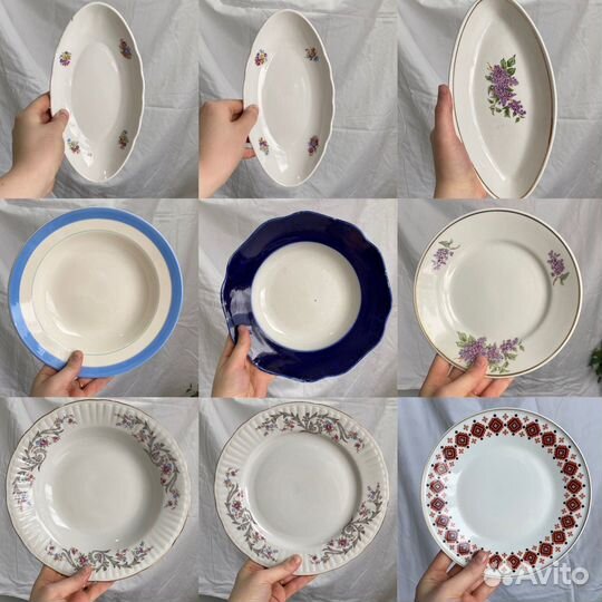 Посуда тарелки винтаж СССР
