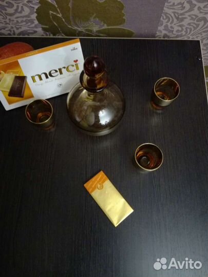 Графин со стопками. Богемия