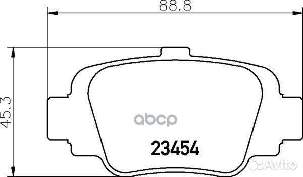 Колодки тормозные дисковые перед NP2066 NIS