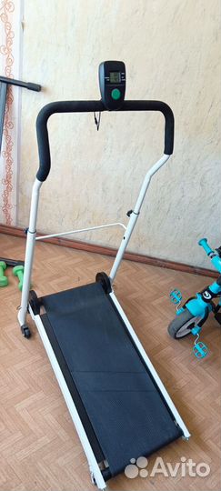 Беговая дорожка механическая, складная
