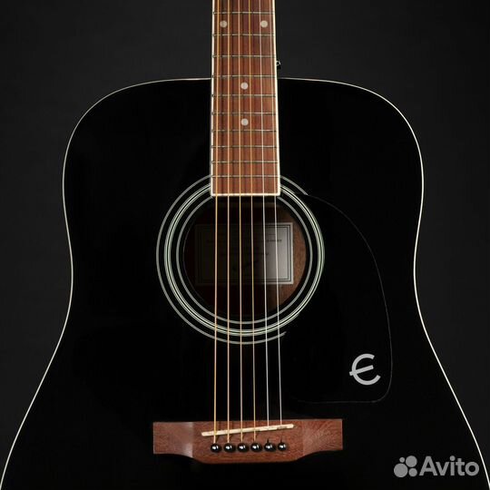Акустическая гитара Epiphone DR-100 Ebony