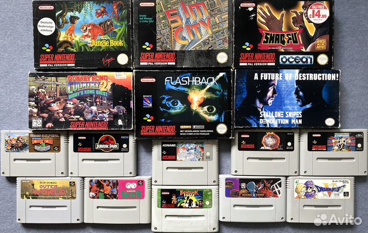 Картриджи snes Super Nintendo