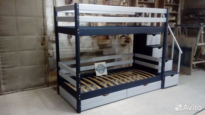 Кровати детские. Массив