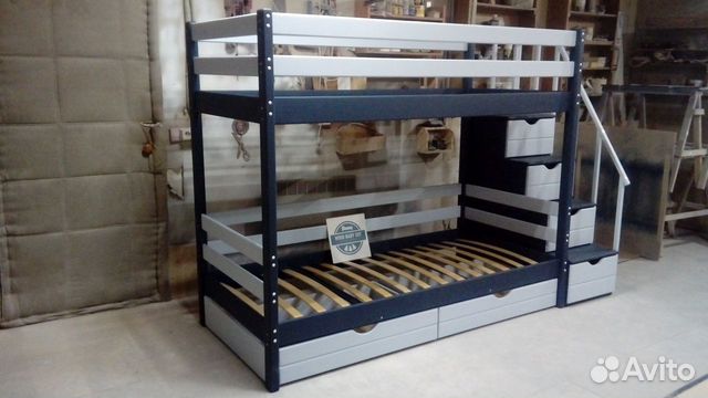 Кровати детские. Массив